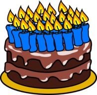 40th Birthday Cake Clip Art N4