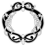 Irish Celtic Circle as a Clip Art