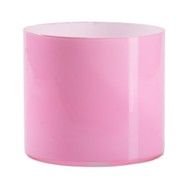 pink Glass Cylindrical vase