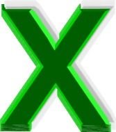X Clip Art N2