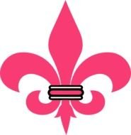 Pink Fleur De Lis Clip Art N3