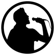 Karaoke Clip Art man