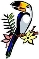 Toucan Clip Art drawing