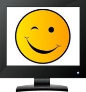 Winking Smiley Face Clip Art N19