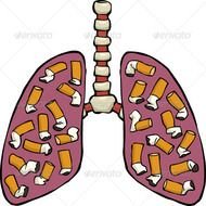 Sick Lung Cartoon