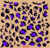 Animal Print Flowers drawing