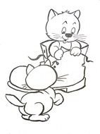 Coloriage De Chatons Jouant Avec Un Soulier