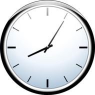 clock dial as a graphic illustration