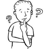 Thinking Cartoon Clip Art N4
