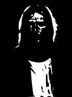 clip art of the Jesus in a dark