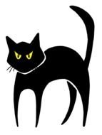 angry Black Cat Clipart