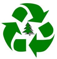 shopping for recyclables on a white background