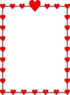 Valentine Hearts Border Clip Art Free N8