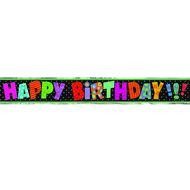 bright colorful birthday banner