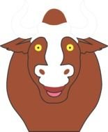Bull Face Clip Art N2