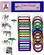 clip art with zebra borders