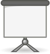 Projector Screen Clip Art N4