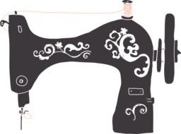 Clip art of the Vintage Sewing Machine