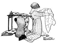 Vintage Sewing Ä°llustration