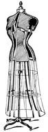 Dress Form Clip Art Free drawing