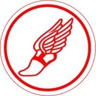 Red Foot With Wing Logo
