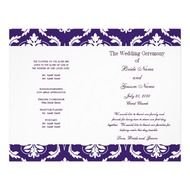 Vintage Wedding Programs Chalkboard Flourish Custom Flyer