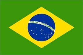 Brazil Flag as a graphic illustration