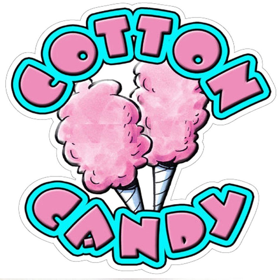 Clip art of Cartoon Cotton Candy