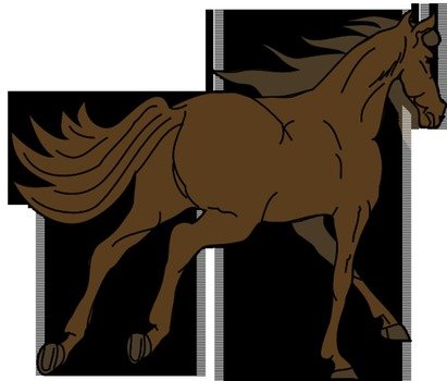 Running Horse Clip Art N14