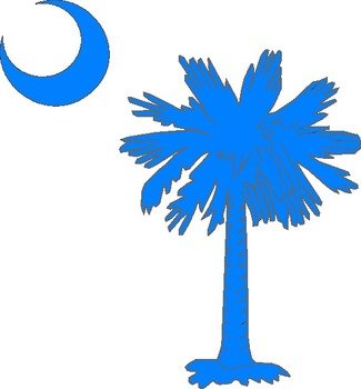 Palm And Moon Clip Art