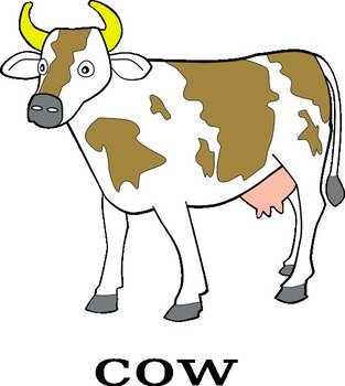 Cow Vector Clip Art N2