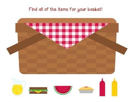 Picnic Basket Clip Art N20