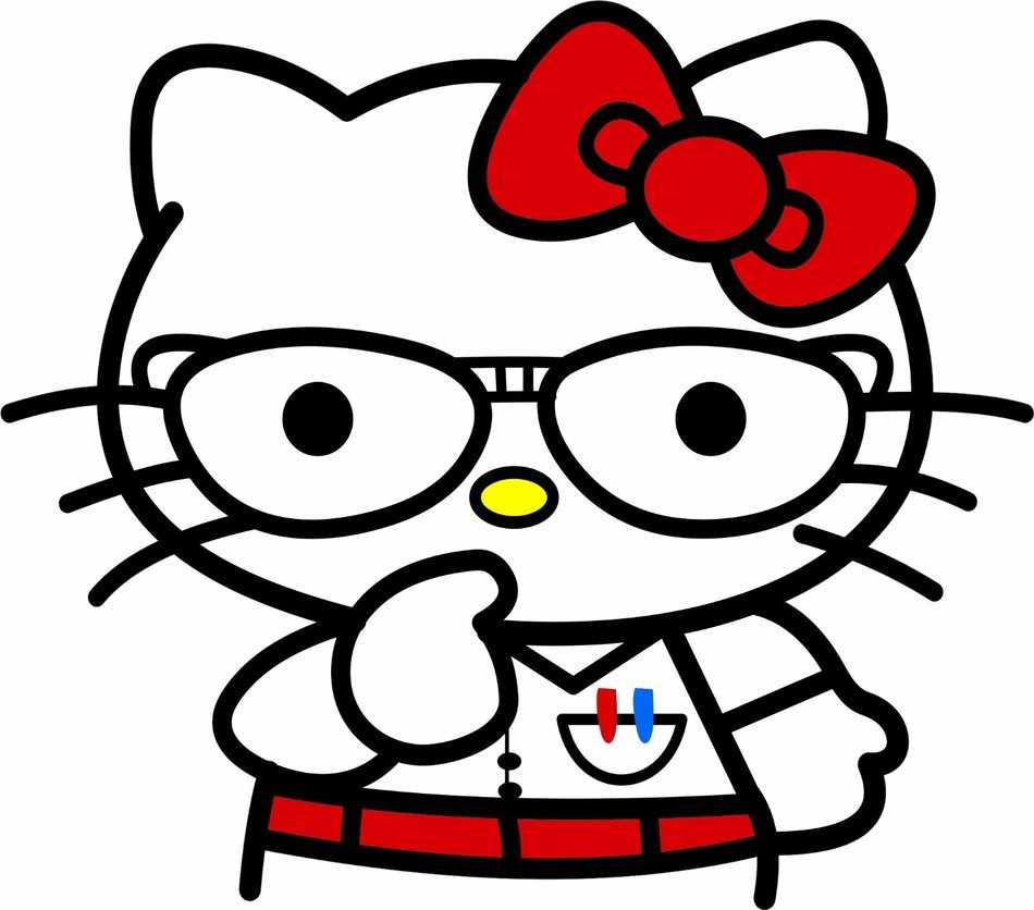 figure kitty in glasses