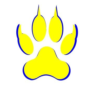 Wolf Paw Print Clip Art N7