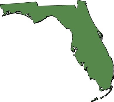 Florida Map Clip Art N5