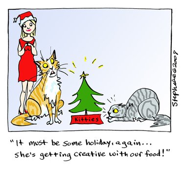 Funny Christmas Cat Cartoons