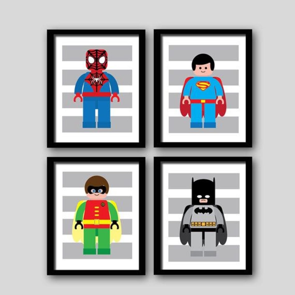 Superhero Wall Art