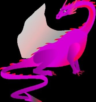 Vector Dragon Clip Art N2