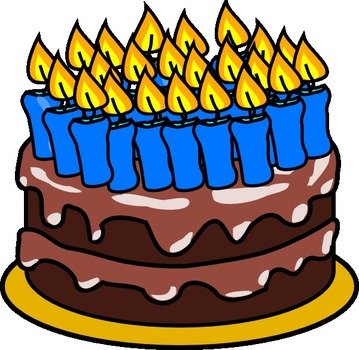 40th Birthday Cake Clip Art N4