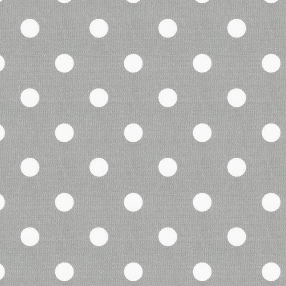 Grey And White Polka Dots