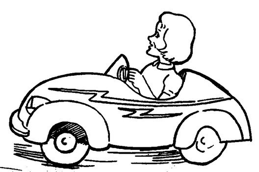 Moving Car Clip Art Black And White drawing