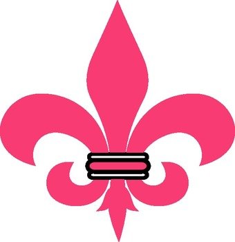 Pink Fleur De Lis Clip Art N3