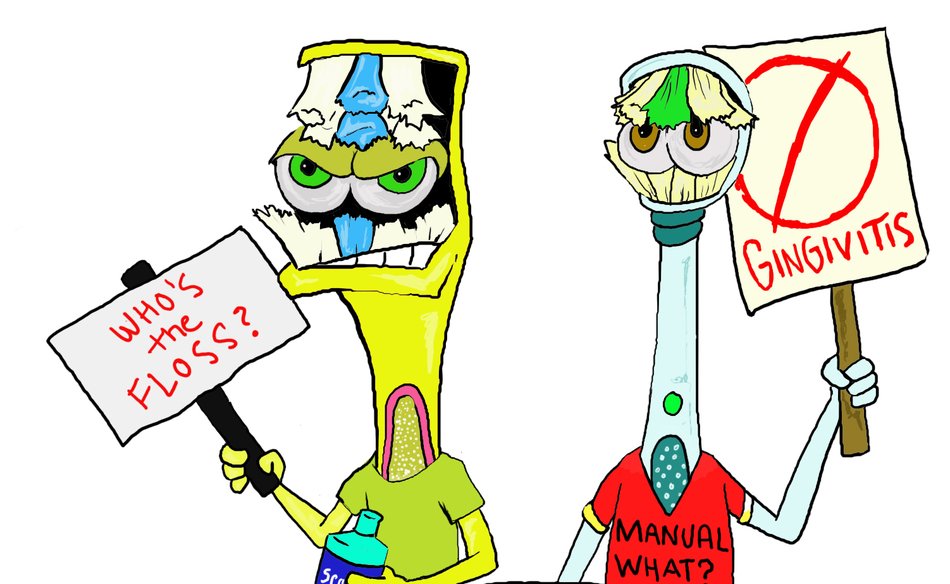 Cartoons with the big teeth clipart
