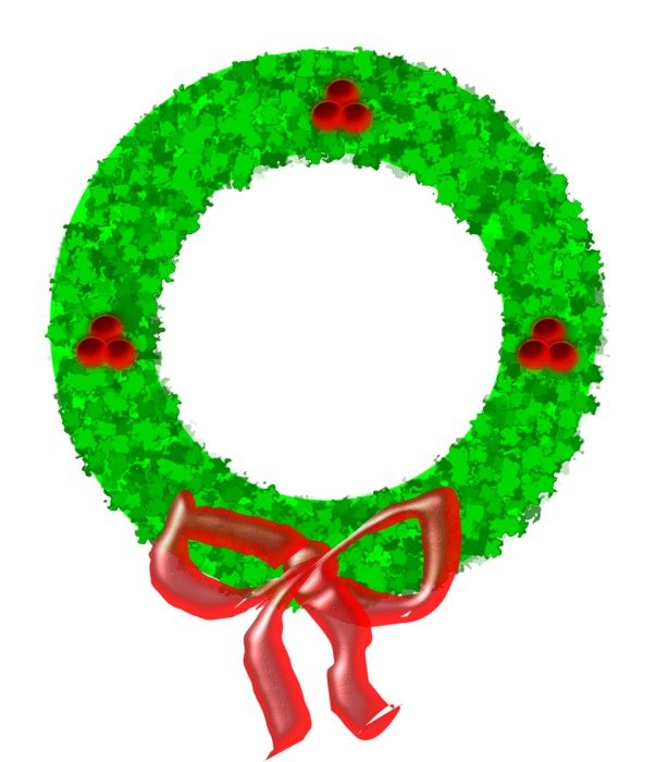 Christmas Wreath Clip Art N42