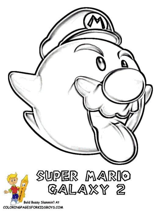 Super Mario Galaxy Coloring Pages N2
