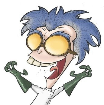 Evil Scientist Cartoon N2