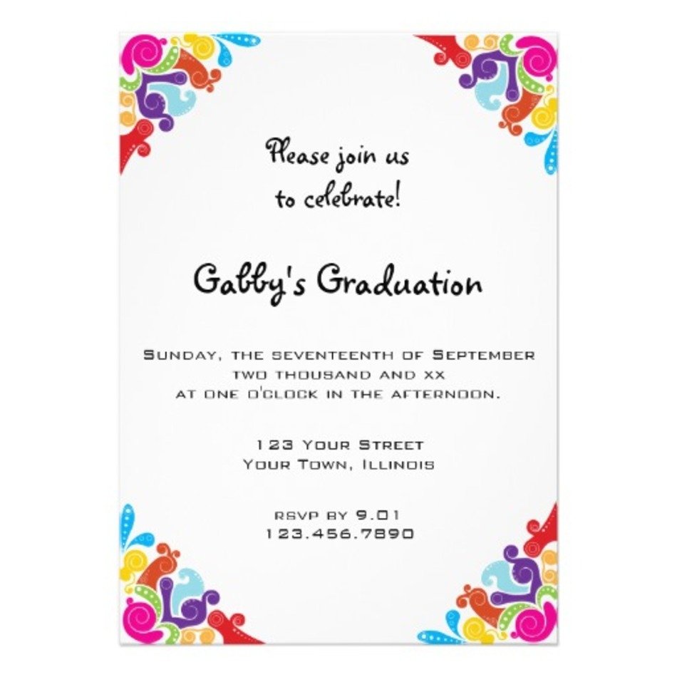 Free Graduation Party Invitations