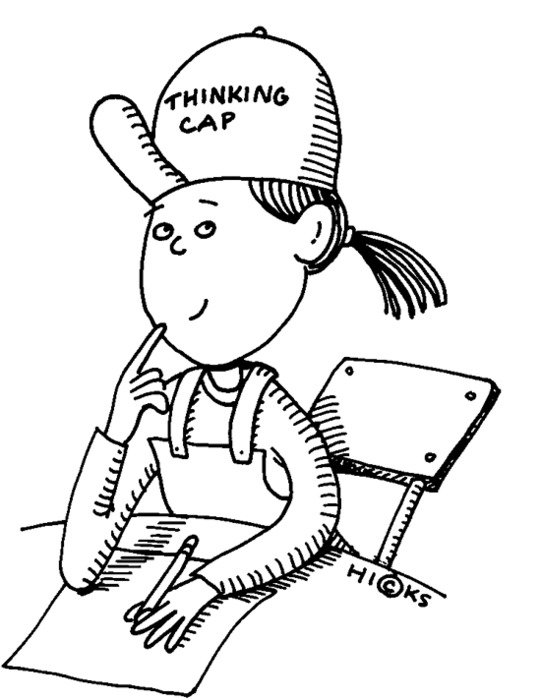 Student Thinking Clip Art N12