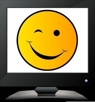 Winking Smiley Face Clip Art N19