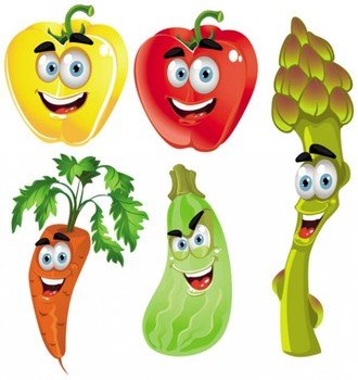 Cartoon Fruit Vegetable Clip Art